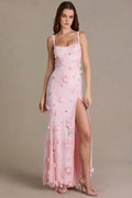 Embellished Corset Gown in Baby Pink – view 1