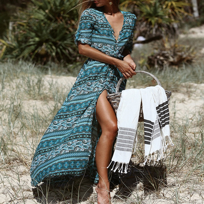 Bohemian Country Baptism Dress