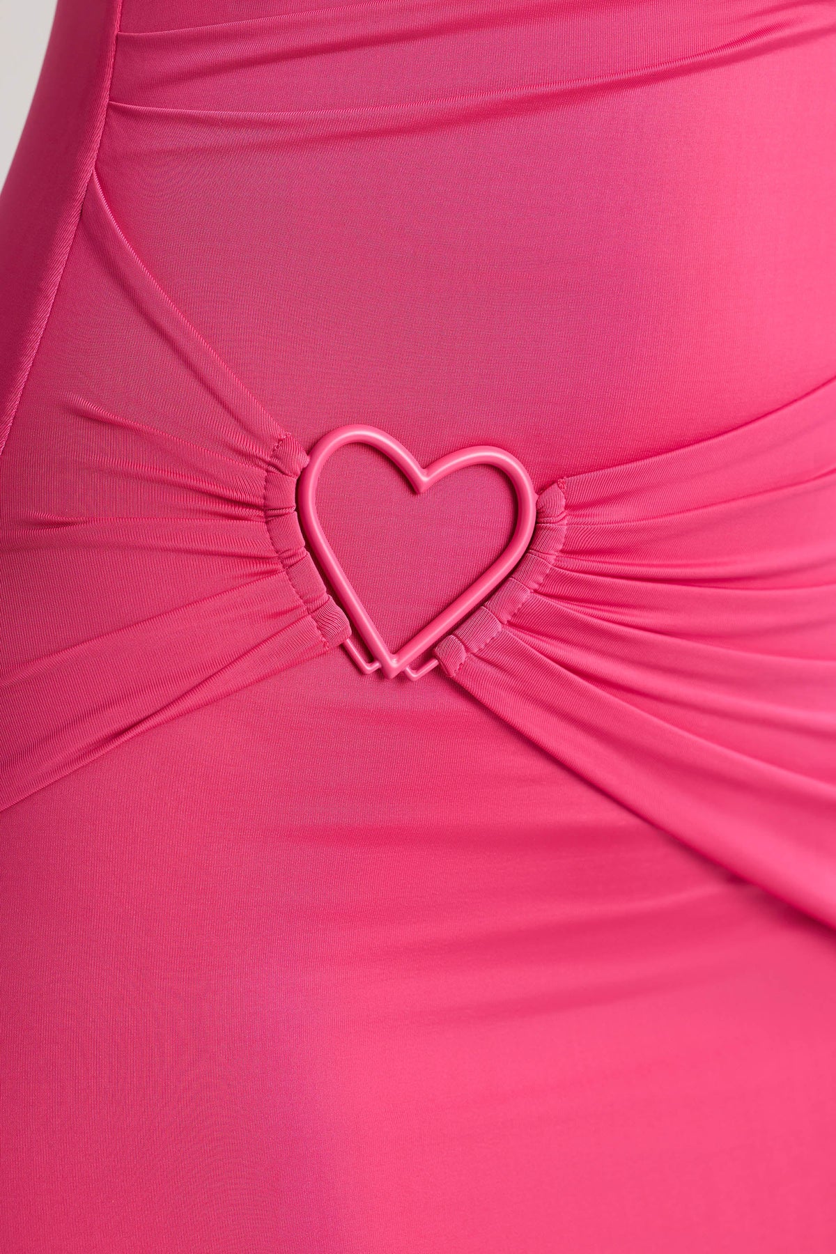 Multiwear Cowl Neck Wrap Over Evening Gown in Magenta – view 4