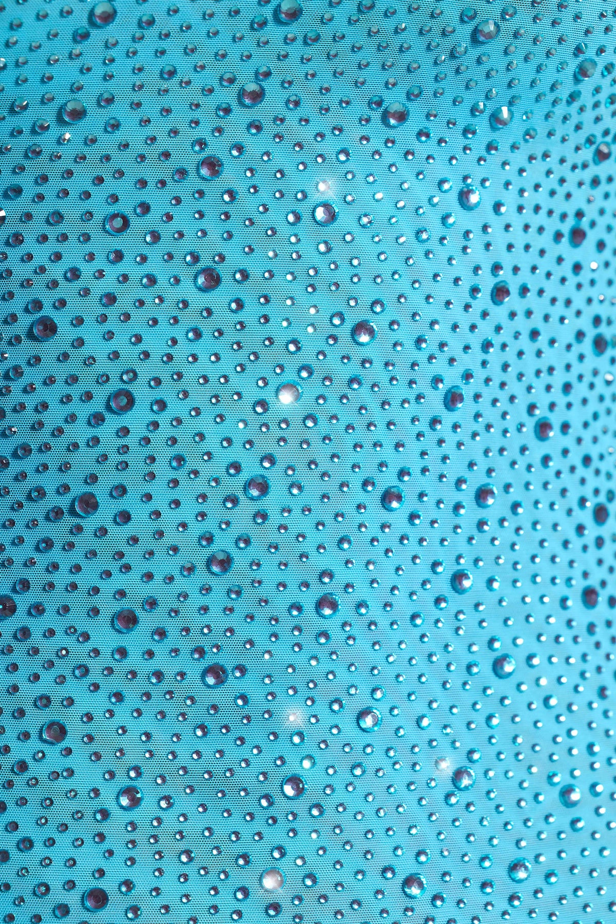 Embellished Bodycon Mini Dress in Aqua Blue – view 7