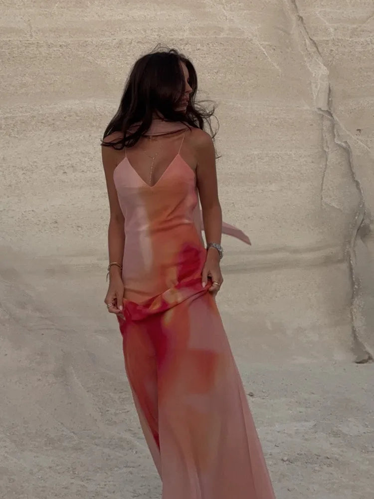 Chic Satin Strap Dress