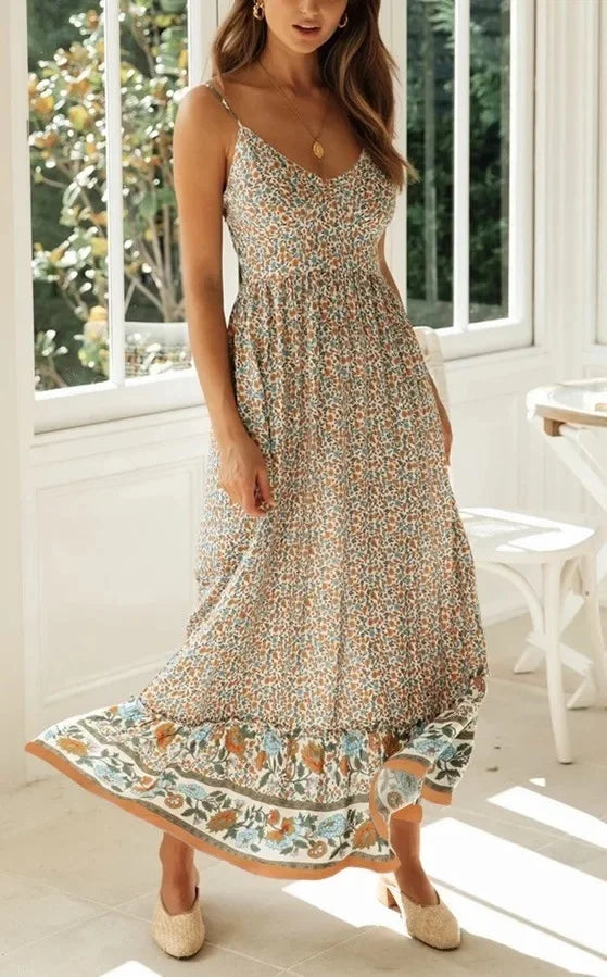 Chic Bohemian Floral Dress