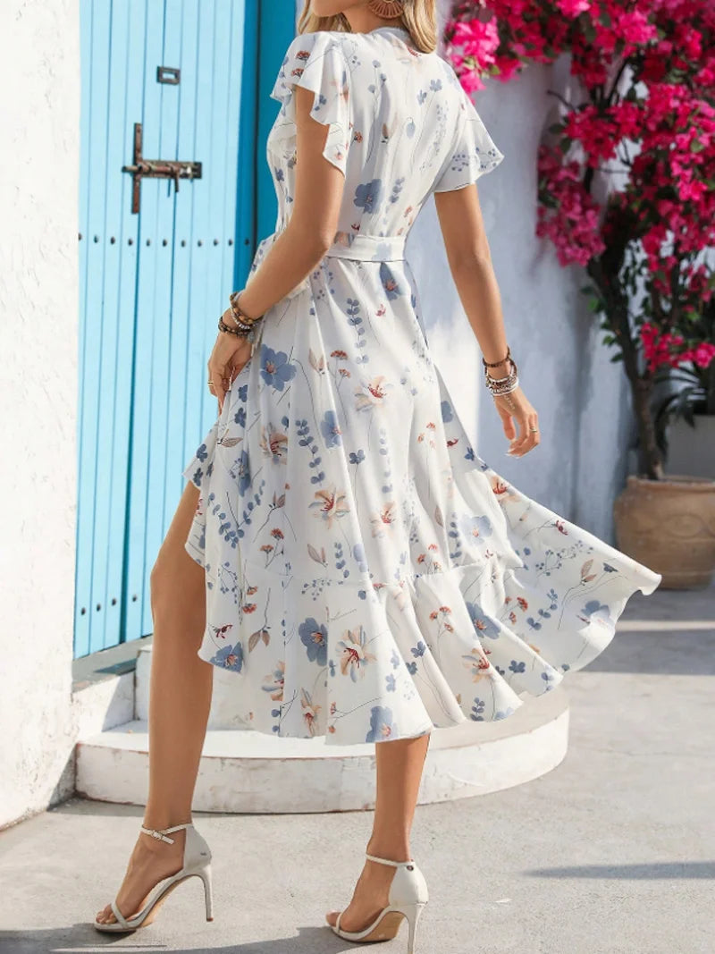 Bohemian chiffon dress