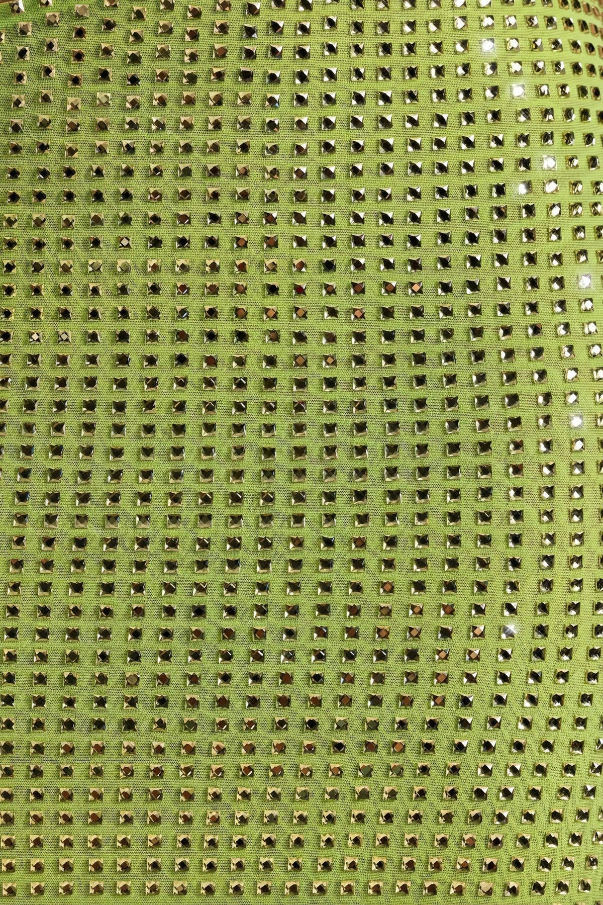 Embellished Cut-Out Bandeau Maxi Dress in Pear Green – view 6