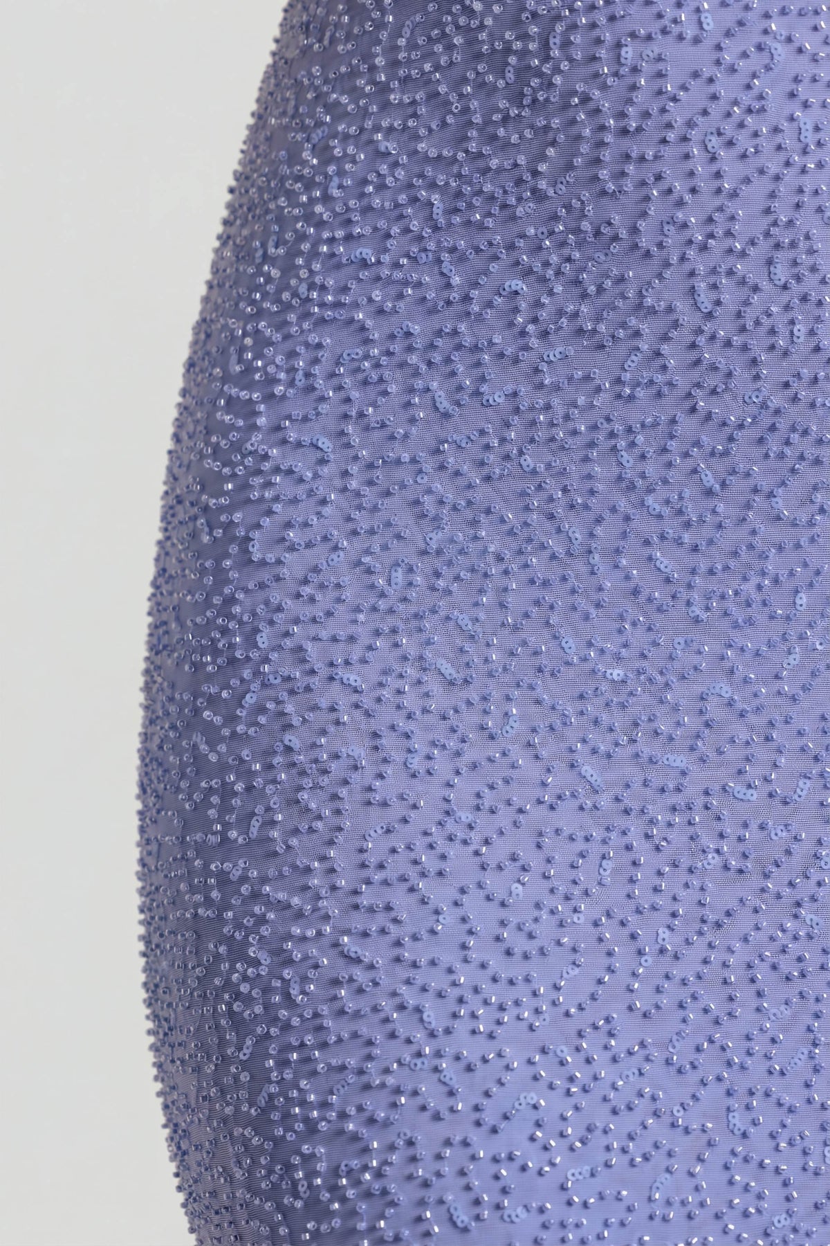 Embellished Cowl Neck Maxi Dress in Powder Blue – view 3