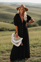 Long Chic Bohemian Rust Dress